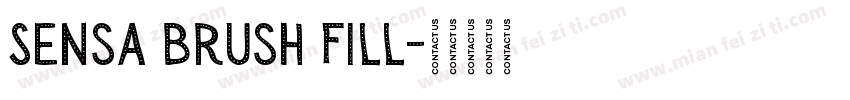 Sensa Brush Fill字体转换